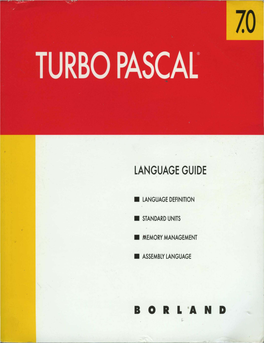 Turbo Pascal 7 Language