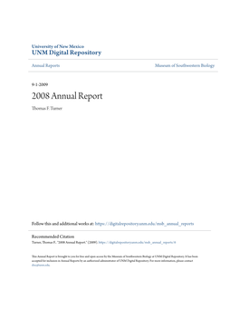 2008 Annual Report Thomas F