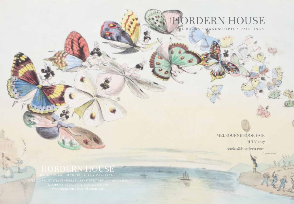 Hordern House Rare Books · Manuscripts · Paintings