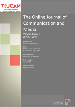 The Online Journal of Communication and Media Volume 3 Issue 4 October 2017