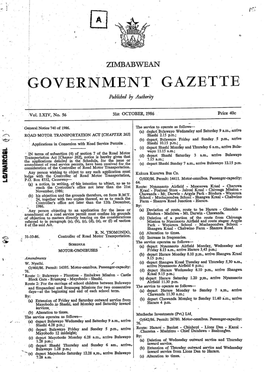 GOVERNMENT GAZETTE, 31ST Ocromer, 1986