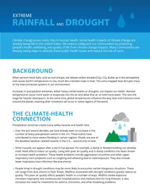 Extreme Rainfall and Drought