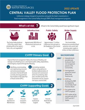 Central Valley Flood Protection Plan 2022 Update Fact Sheet