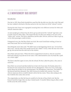 4.3 Montgomery Bus Boycott
