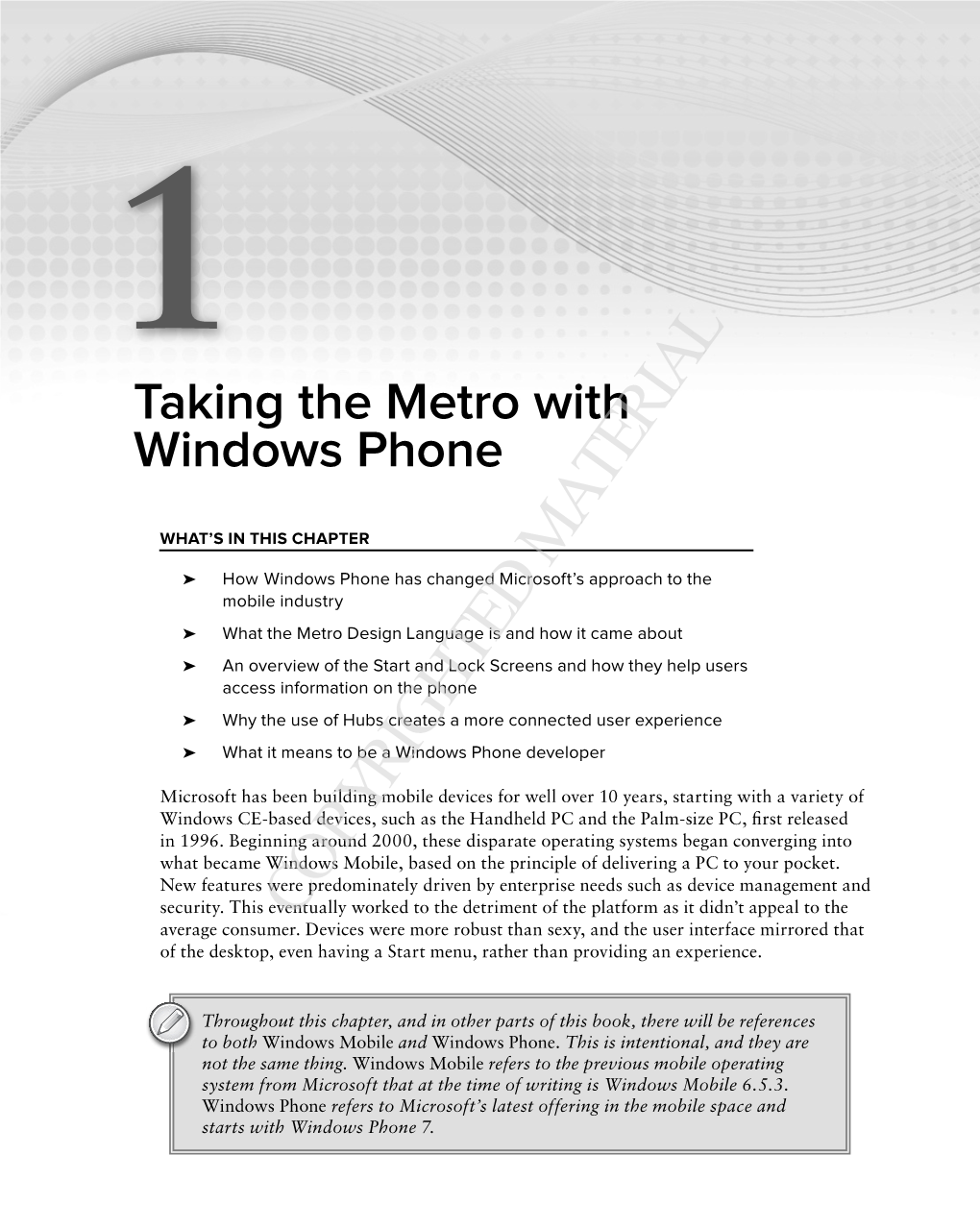 Taking the Metro with Windows Phone