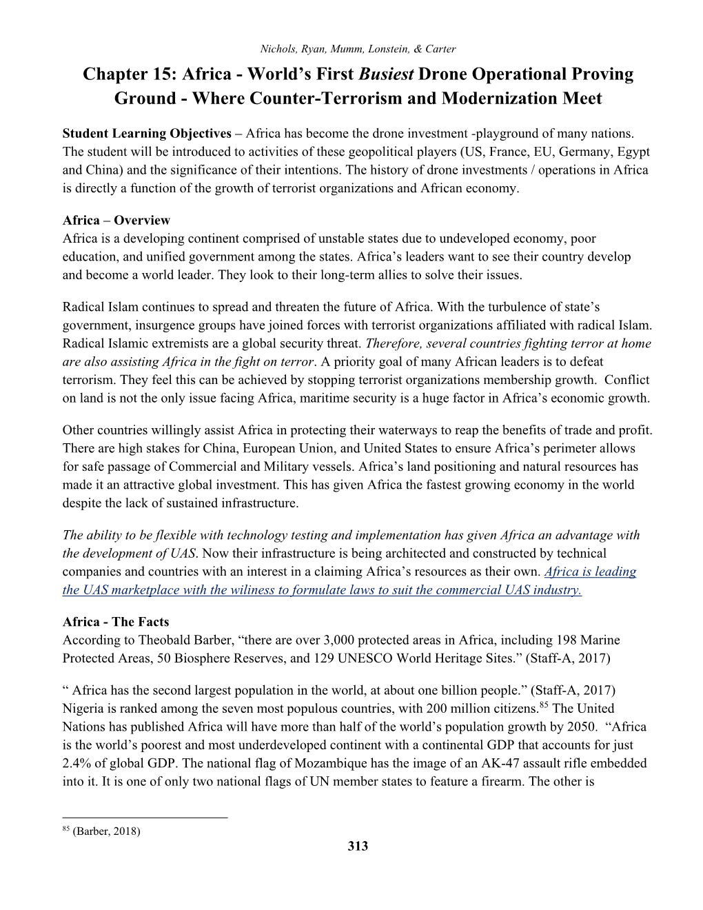 Chapter 15: Africa - World’S First Busiest Drone Operational Proving Ground - Where Counter-Terrorism and Modernization Meet