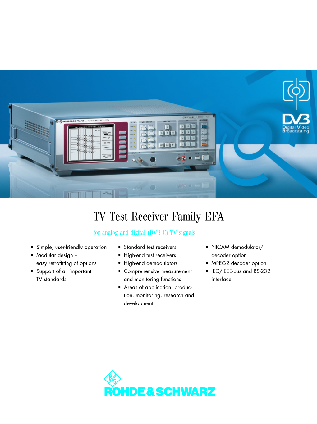 TV Test Receiver Family EFA