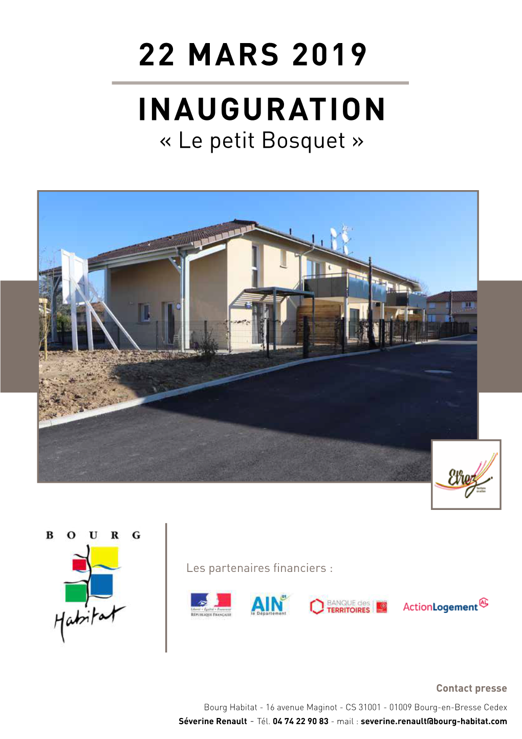 22 MARS 2019 INAUGURATION « Le Petit Bosquet »