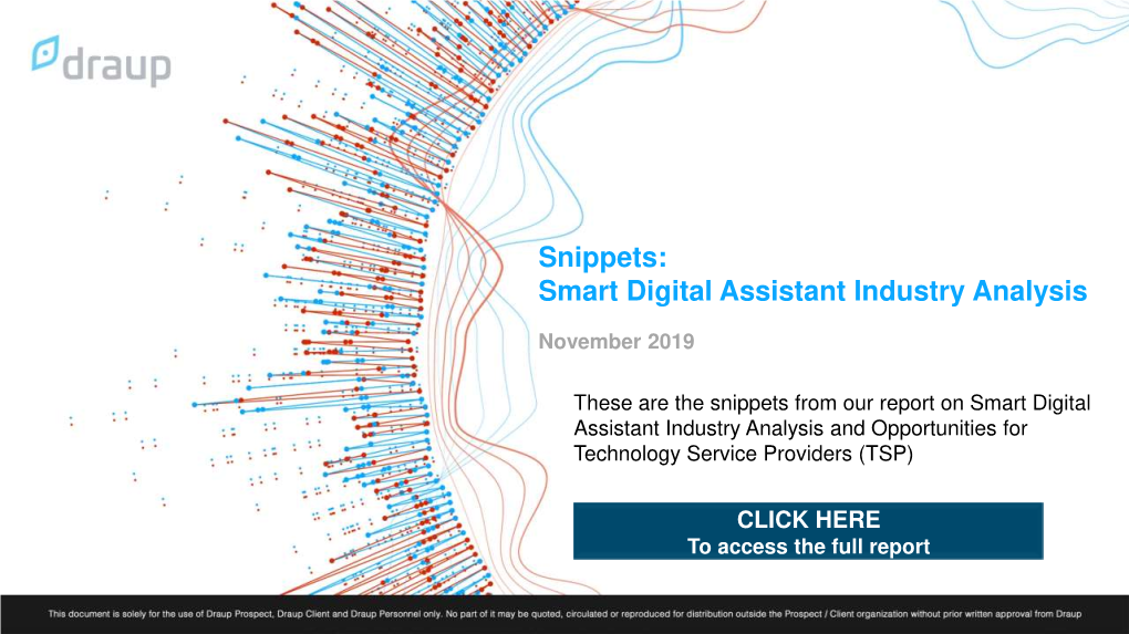 Smart Digital Assistant Industry Analysis