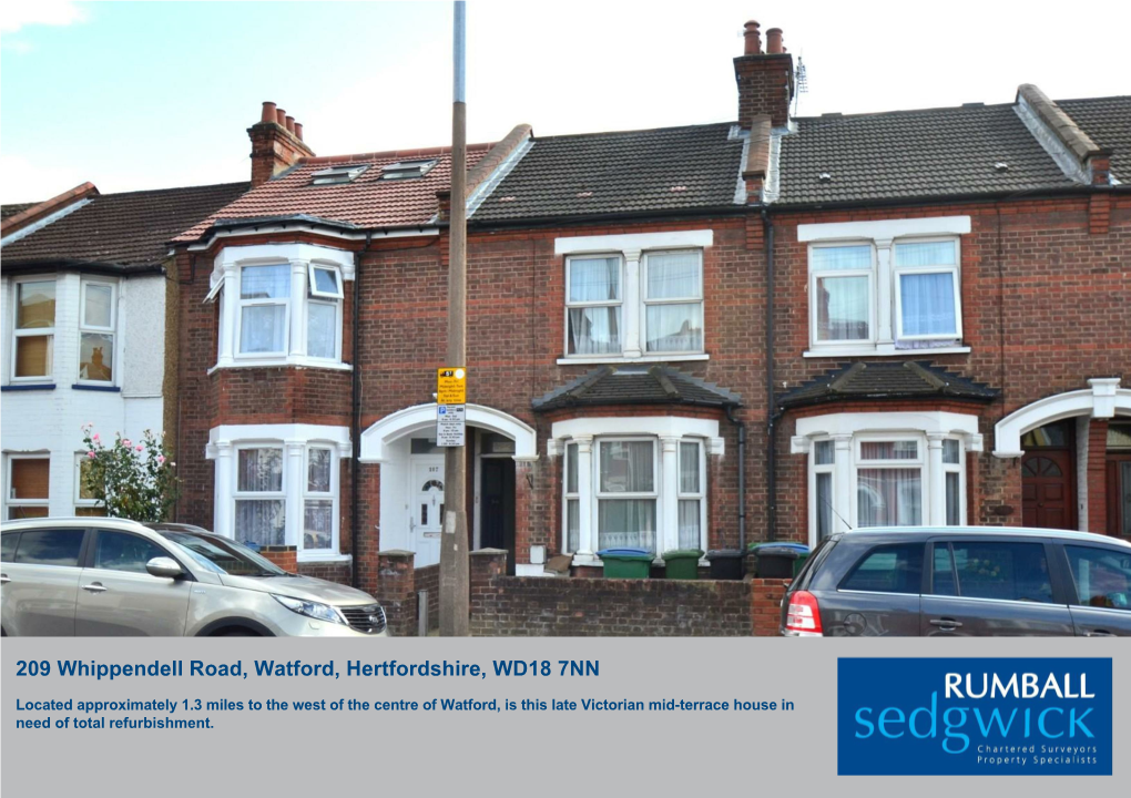 209 Whippendell Road, Watford, Hertfordshire, WD18 7NN