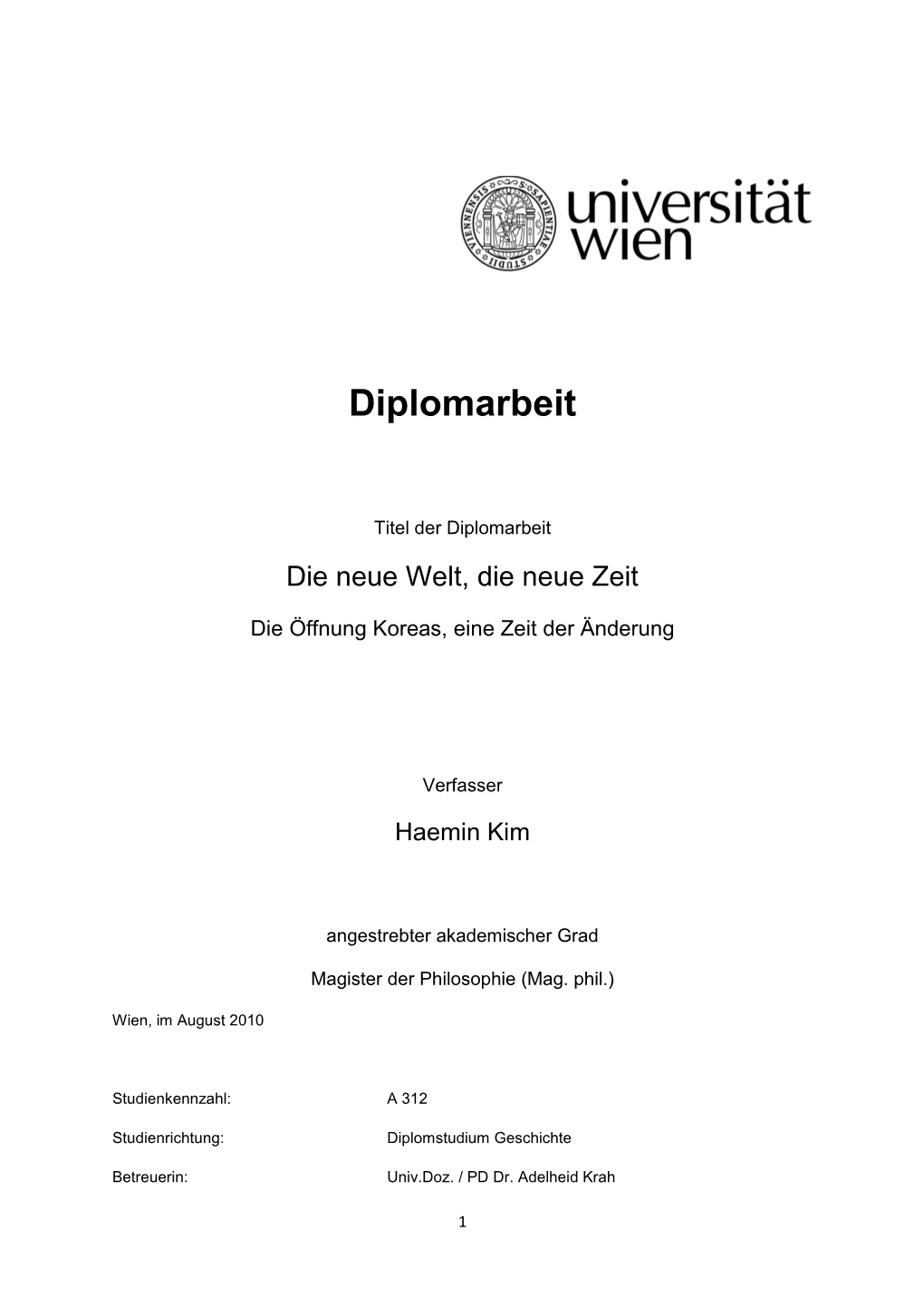 Diplomarbeit