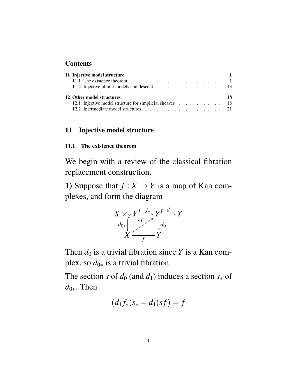 We Begin with a Review of the Classical Fibration Replacement Construction