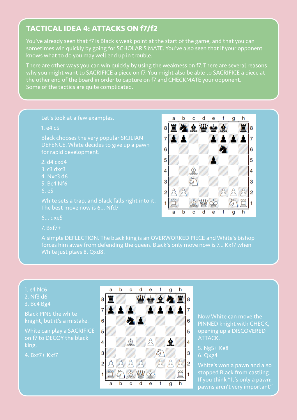 TACTICAL IDEA 4: ATTACKS on F7/F2