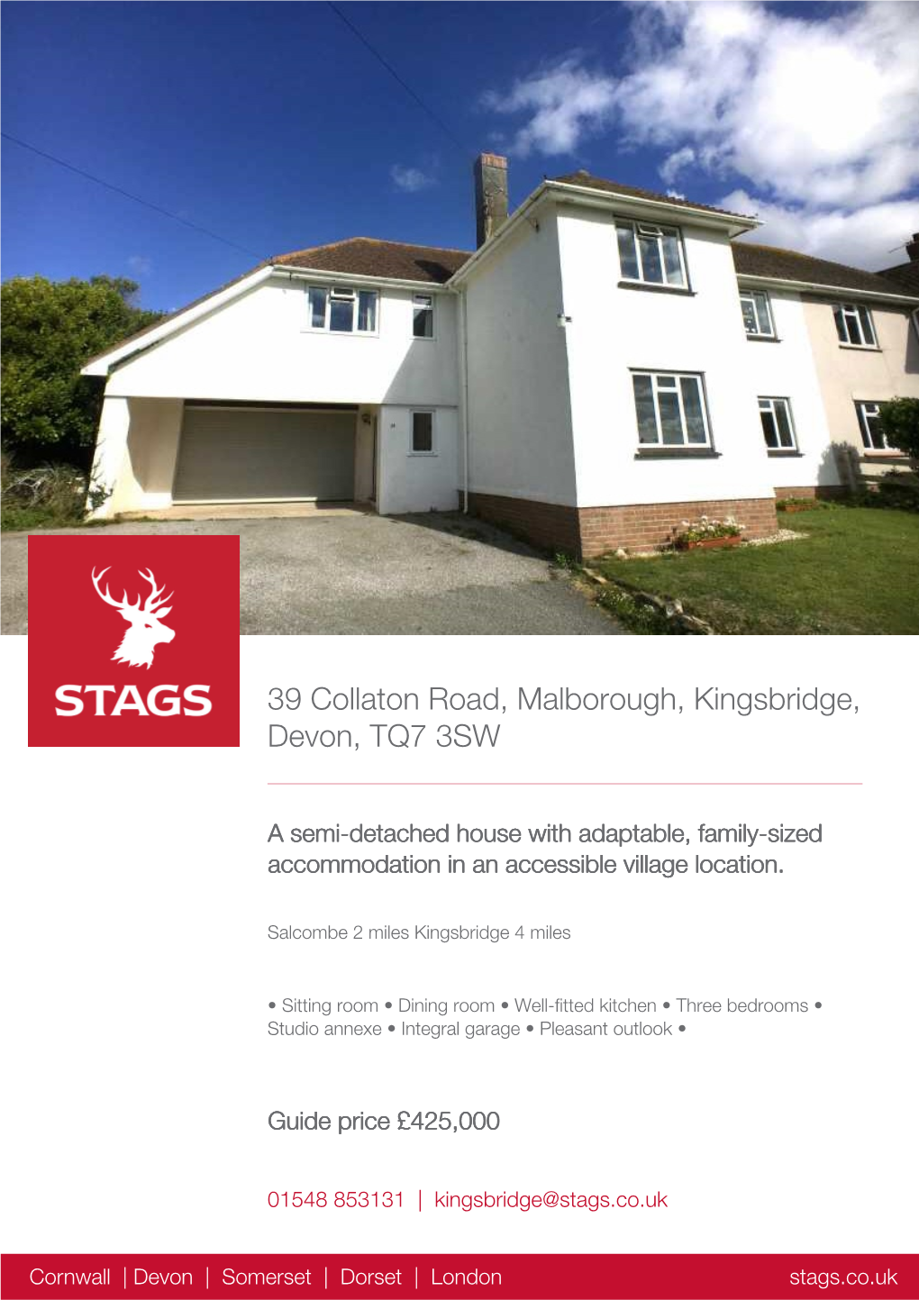 39 Collaton Road, Malborough, Kingsbridge, Devon, TQ7 3SW