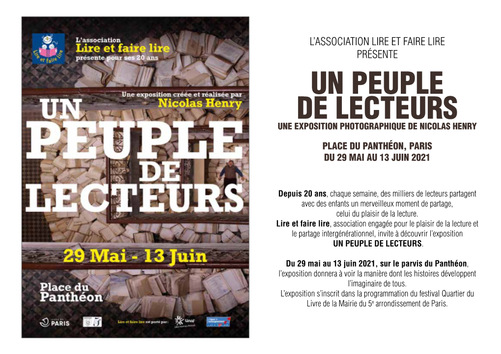 Un Peuple De Lecteurs Une Exposition PHOTOGRAPHIQUE De Nicolas Henry