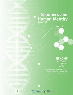 Genomics and Human Identity Grades 7-12