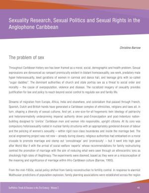 Sexuality Research, Sexual Politics and Sexual Rights in the Anglophone Caribbean