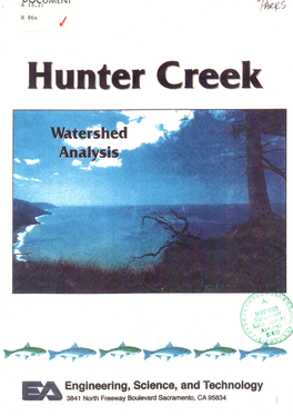 Hunter Creek Watershed Analysis
