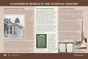Confederate Burials in the National Cemetery