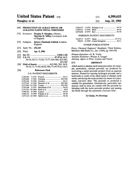 United States Patent (19) 11 4,399,633 Haughey Et Al