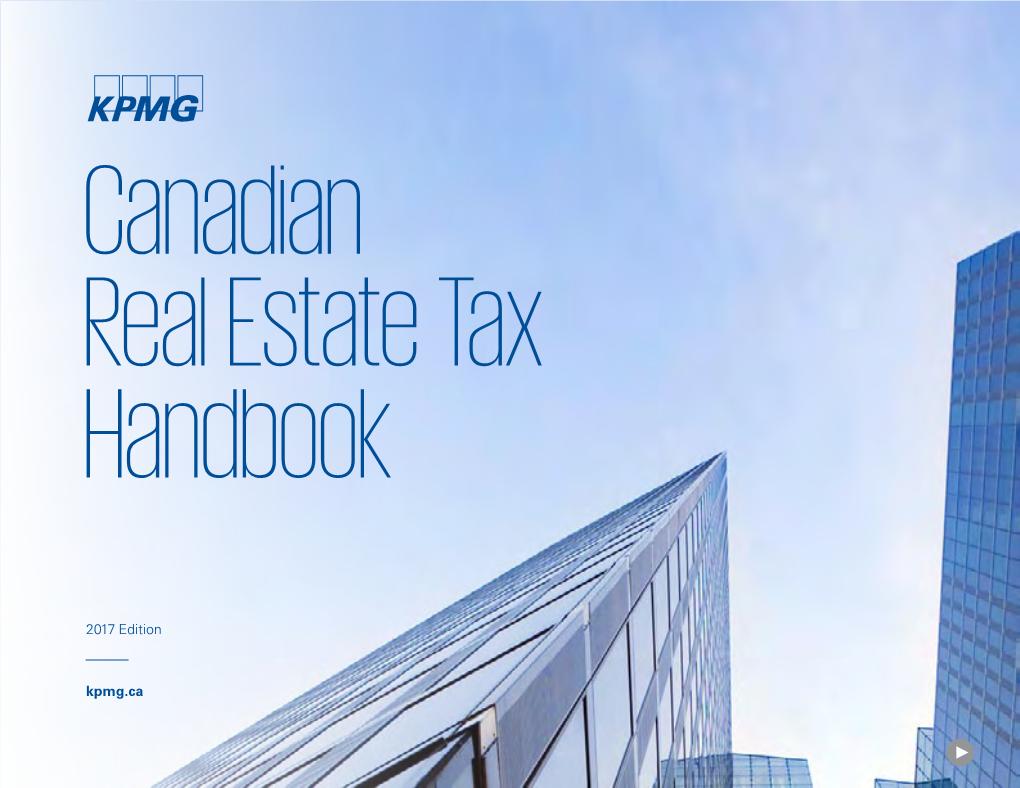 Canadian Real Estate Tax Handbook