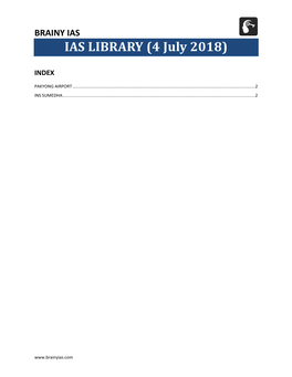 IAS LIBRARY (4 July 2018)