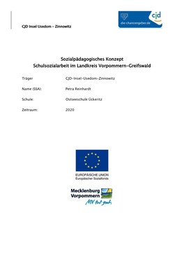 Sozialpädagogisches Konzept Schulsozialarbeit Im Landkreis Vorpommern-Greifswald