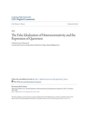 The False Idealization of Heteronormativity and the Repression of Queerness