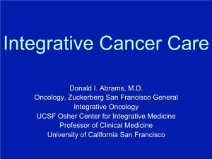 Integrative Cancer Care