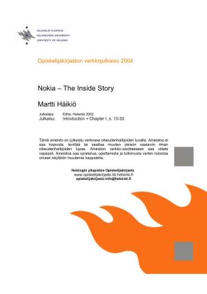 Nokia – the Inside Story Martti Häikiö