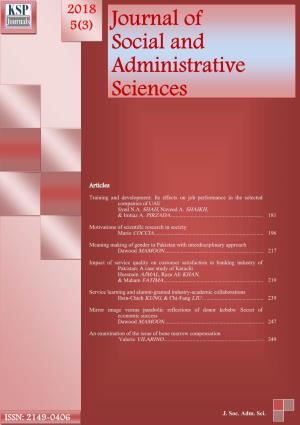 Journal of Social and Administrative Sciences