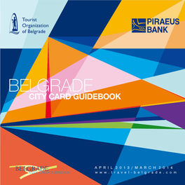 Belgrade City Card Guide Book 2013