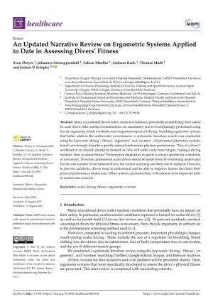 An Updated Narrative Review on Ergometric Systems Applied to Date in Assessing Divers’ Fitness