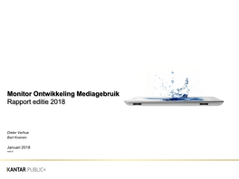 Monitor Ontwikkeling Mediagebruik 2018