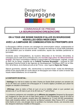 Communiqué De Presse La Bourgognencore&Encore