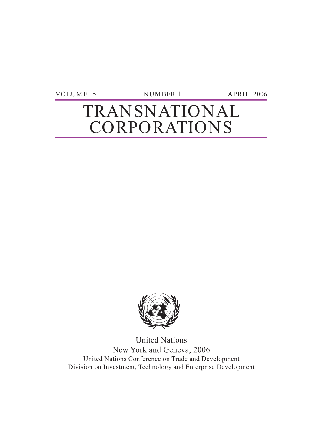 Transnational Corporations