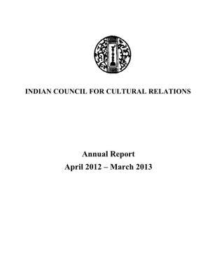 Annual Report April 2012 – March 2013