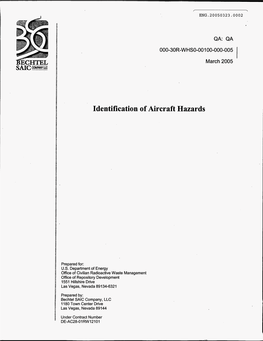 Identification of Aircraft Hazards