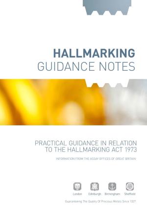 Hallmarking Guidance Notes