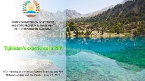 Республика Таджикистан Tajikistan’S Experience in PPP