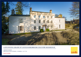 A Stunning Grade II* Listed 8 Bedroom Country Residence Ashton House Beetham, Milnthorpe, Cumbria, La7 7Al