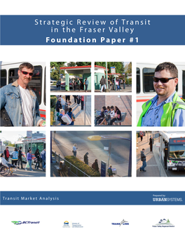 Strategic Review of Transit in the Fraser Valley Foundation Paper #1