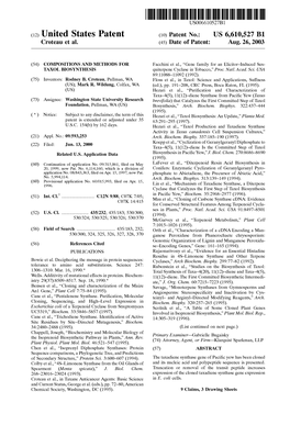 (12) United States Patent (10) Patent No.: US 6,610,527 B1 Croteau Et Al