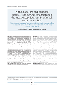 Within Plate, Arc, and Collisional Neoproterozoic Granitic Magmatism