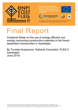 Study on the Use of Energy Efficient and Energy Consuming Construction Materials in the Forest- Dependent Communities in Azerbaijan