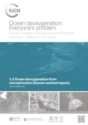 3.2 Ocean Deoxygenation from Eutrophication (Human Nutrient Inputs) Nancy N