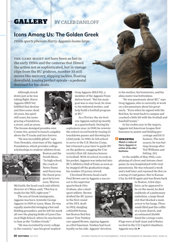 Icons Among Us: the Golden Greek 1950S Sports Phenom Harry Agganis Looms Large