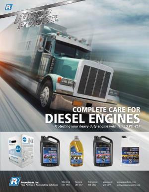 DIESEL ENGINES Protecting Your Heavy Duty Engine with TURBO POWER