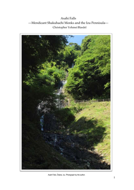 Asahi Falls —Mendicant Shakuhachi Monks and the Izu Pennisula— Christopher Yohmei Blasdel