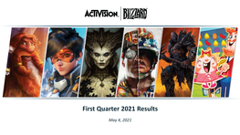 First Quarter 2021 Results